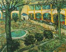 Reinhart - Courtyard of Hospital at Arles