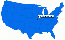 Location of Rocheport - Scene of Massacres