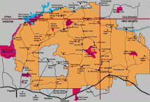 Navajo Reservation - Map