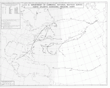 North Atlantic Hurricane Tracking Chart