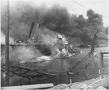 Pearl Harbor Attack - Wreckage of the Shaw