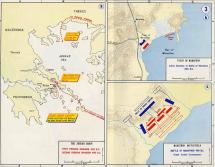 Map depicting the Battle of Marathon