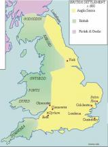 Location of Sutton Hoo - Circa 600