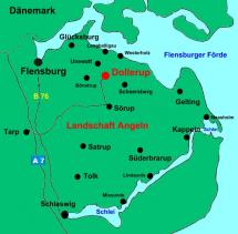 Map Depicting Angeln