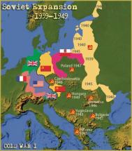 Map: Soviet Expansion 1939-1949