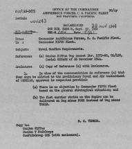 Navy Request to Fire Guns at Iwo