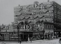 Circus Ads on Manchester Buildings