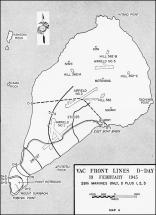 Map of VAC Front Lines on D-Day