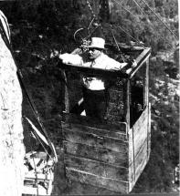 Mt. Rushmore - View of Borglum Working