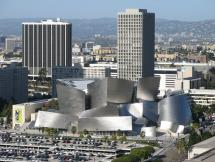 Disney Hall with a View of Los Angeles