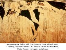 Paris and Helen - Scene on a Greek Vase