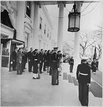 Mrs. Kennedy and Her Children at the White House