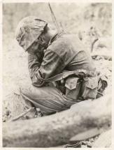 Marine Weeps at Peleliu