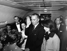 Lyndon Baines Johnson Takes the Oath of Office