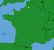 Map Depicting Amiens