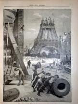 Working on the Eiffel Tower in 1888