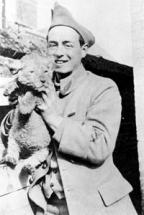 William Dugan and Squadron Mascot - Soda