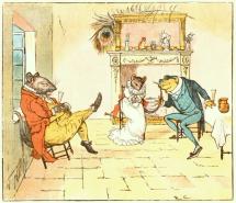 Caldecott Illustration - The Wooing Frog