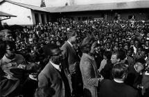 Bobby and Ethel at a Primary School - South Africa, 1966