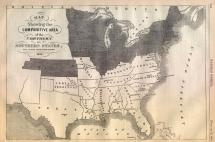 Map of America at the Start of the Civil War