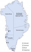 Map of Greenland