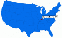 Owensboro, Kentucy - Map Locator