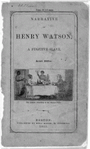 Narrative of Henry Watson, a Fugitive Slave