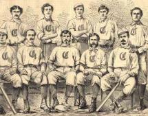 Newspaper Illustration of the Cincinnati Red Stockings