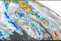 Perfect Storm Weakened - Satellite Photo