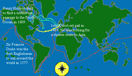John Cabot - Exploration Route to Asia