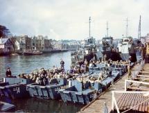 British Landing Craft - Preparing to Leave