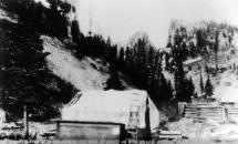 Bob Ford and His Tent Saloon in Creede, Colorado