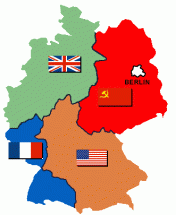 Map Depicting How Germany Was Divided