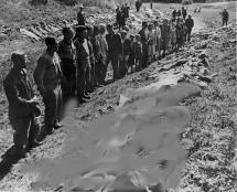 Exhumation of Bodies at Nazi Concentration Camp