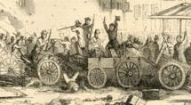 Scene from the July 1857 Saloon-Closing Riot in NYC