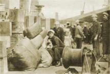 Loading the Lusitania