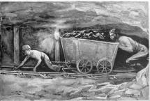 Child Miner - Pulling Coal