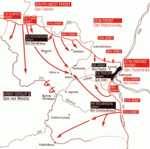 Map Depicting the Allied Positions