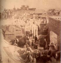 Nineteenth-Century Excavation at Pompeii