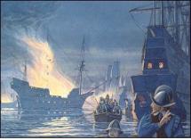 Battle at the Spanish Port of Cadiz