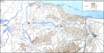 Terrain Inland from Omaha Beach - Map