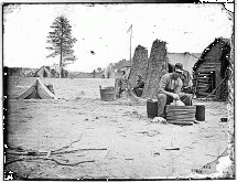 Soldiers Washing Clothes in the Field