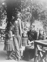 Mark Twain and His Family in 1884