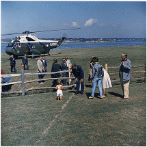 JFK, Jr Greets His Daddy - August, 1962