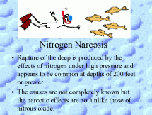 Nitrogen Narcosis