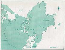 Perfect Storm - Gloucester Harbor, Map Locator