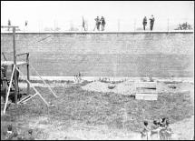 Surratt Execution - Coffins at the Scene