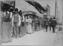 Line Up for Relief Aid - San Francisco, 1906