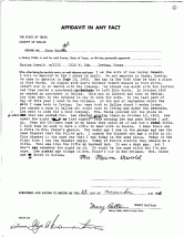 Marina Oswald's Affidavit