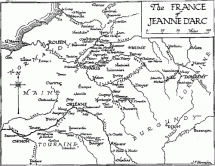 Map Depicting Domremy